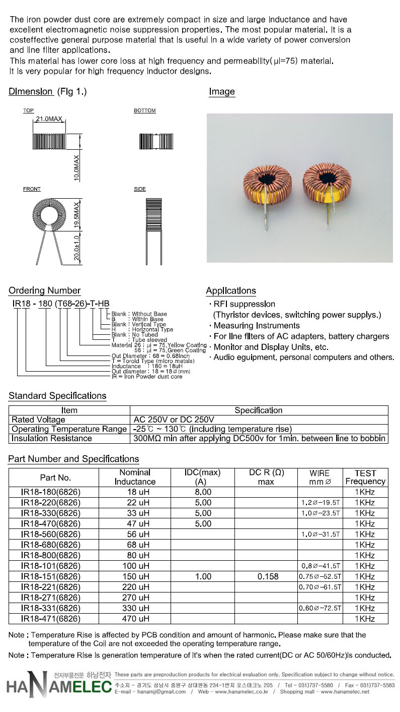 INDUCTOR-TOROID-IR18