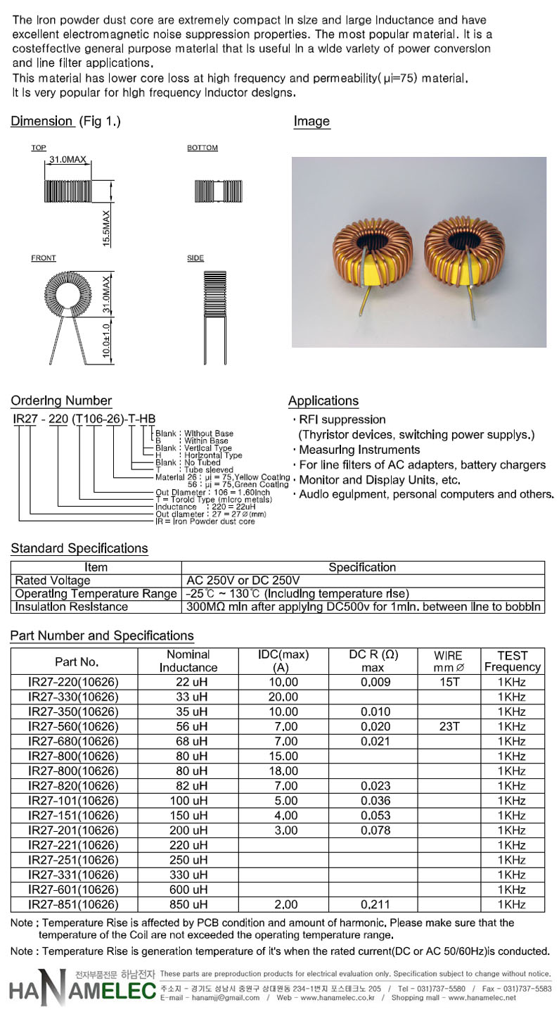 INDUCTOR-TOROID-IR27