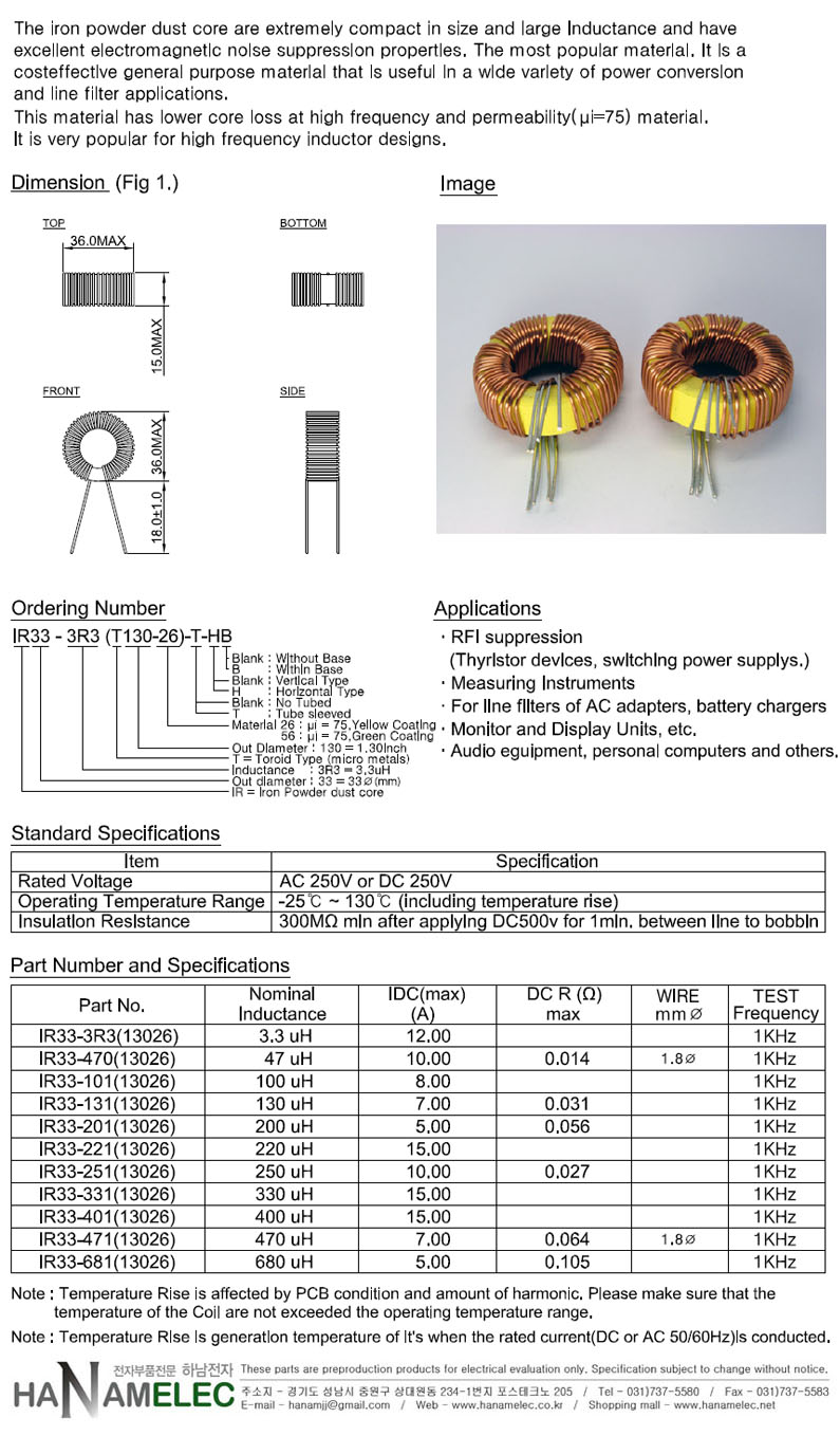 INDUCTOR-TOROID-IR33